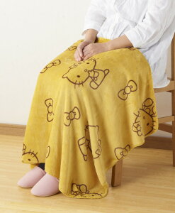 ハローキティ【 ハローキティ ひざ掛け 小 】ブランケット ギフト お家時間 膝掛け ひざかけ 膝かけ かわいい 毛布 あったか プレゼント デスクワーク オフィス 防寒 寒さ 冷え 対策 予防 お