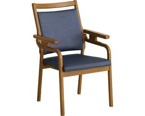 ダイニングチェア おしゃれ 肘付き Care-119-WAC グローリープラン | ファブリック 布地 介護 椅子 お掃除ロボット ルンバ 対応 高齢者 立ち上がりやすい 木製椅子 食卓椅子 チェア チェアー コ