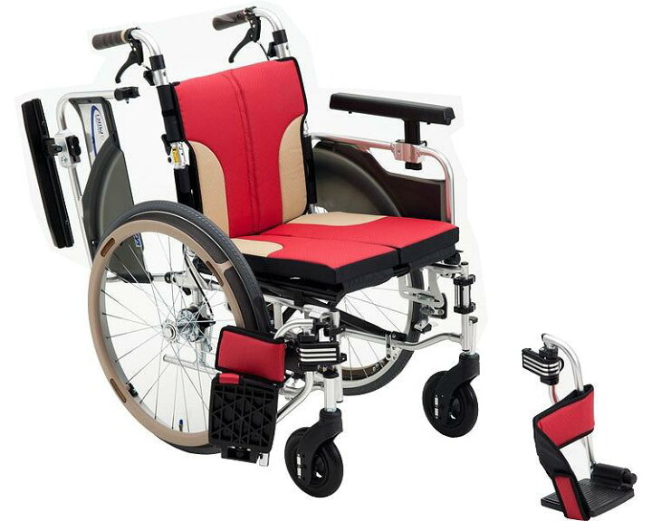 楽天市場】アルミ自走車いす スキット SKT-1000 ミキ（自走 介助 