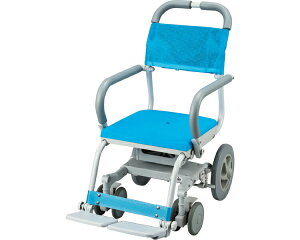 シャワーキャリー くるくるチェアD O型穴無しシート KRU-173 ウチヱ | お年寄り 老人 シニア 病院 施設 デイサービス 入浴介助 訪問入浴 車いす 車イス お風呂