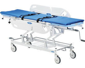 ストレッチャー 移乗機能付ストレッチャー NBST-215 トータルロックキャスター付 （幅63.5×奥行196.5×高さ51〜91cm） 日進医療器 │ 担架 搬送用 病院 施設 高齢者 介護用品 介護 緊急 もしも 移動 移送 病院 老人ホーム デイサービス クリニック 日本製 国産
