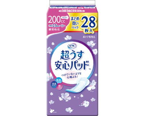 リフレ 超うす安心パッド まとめ買いパック 200cc(幅13×長さ29cm) 28枚入 18419 リブドゥコーポレーション │ 軽失禁パッド 尿取りパッド 超うす 薄型 尿ケア用品 オムツ 大人用おむつ シニア
