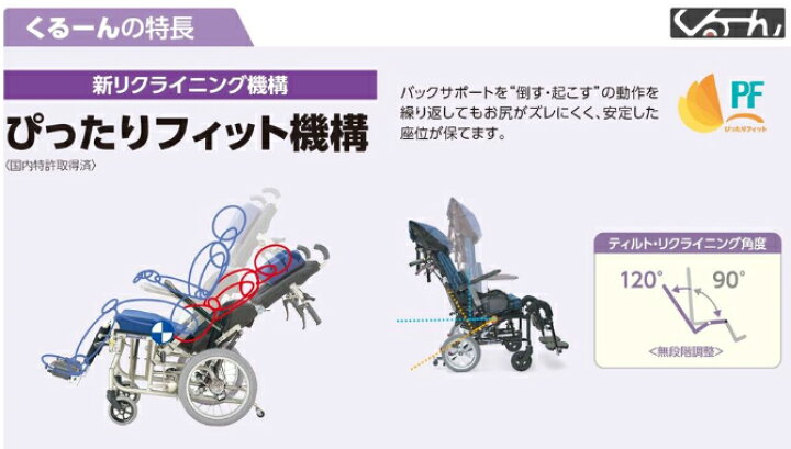 楽天市場】車椅子 ぴったりフィット くるーん KPFK-12 カワムラ 