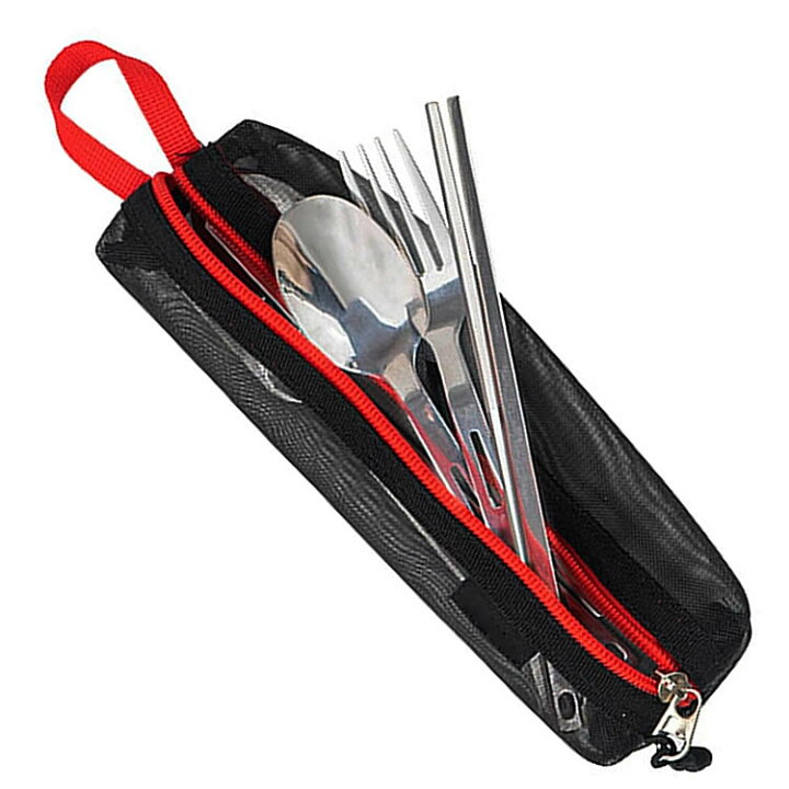 楽天市場】スプーン・フォーク・箸の3点セット 専用ポーチ付き 食器  