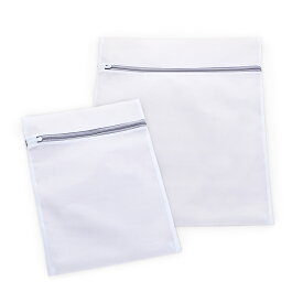 ランドリーネット 大小2枚セット 洗濯ネット 30×40cm＆50×60cm 型崩れ防止 絡み防止 傷み防止 メッシュ素材 耐摩耗 ファスナーポケット付き LAUBAGSET2 送料無料