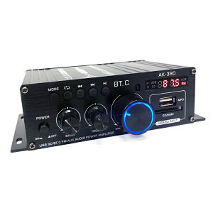 �I�[�f�B�I�A���v 2ch Bluetooth5.0�Ή� ���^ �A���~�{�f�B Hi-Fi�X�e���I 12V/2A�A�_�v�^�[/�����R���t ���@�\�p���[�A���v �e�퉹�y�v���[���[ LP-LPAK380 ��������