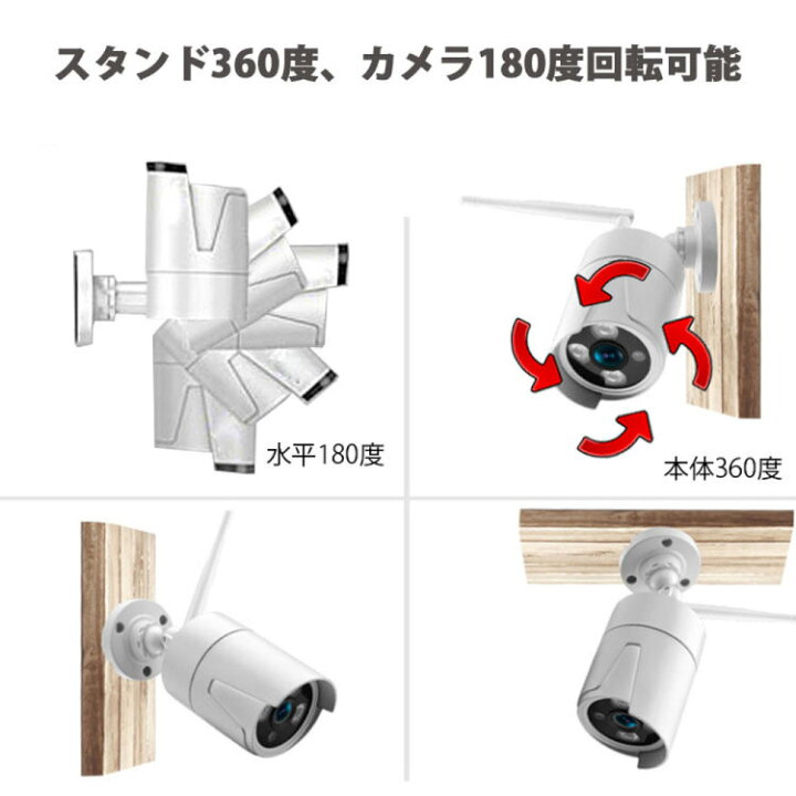 楽天市場】ワイヤレス防犯カメラ8台セット(NVRレコーダー録画機+1TBHDD 