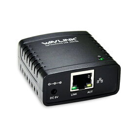 プリンターサーバー Wavlink USB2.0 RJ45 ネットワーク経由プリンター共有 プリンターを複数のパソコンで共有 LP-NU88M43 送料無料