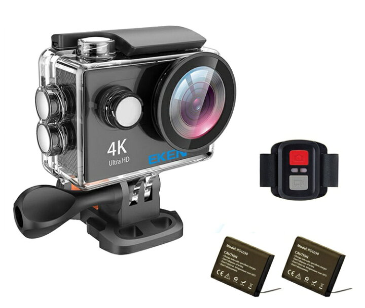 楽天市場 Eken アクションカメラ 4k撮影 アクセサリー豊富 リモコン付き 25fps Wifi連動 Sonyセンサー 12mp画像 170 広角レンズ 専用ケース 自撮り棒 充電器セット Lp Ekenh9r ライフパワーショップ楽天市場店