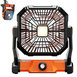 �|�C���g3�{�L�����v ��@ 5400mAh �[�d���t�@�� ���[�^�[ ���� ���i�K���ʒ��� �É� ����@ �݂艺�� �ő�12���Ԏ��� ���o�C���o�b�e���[ LED���C�g �����΍� �R�[�h���X �A�E�g�h�A�