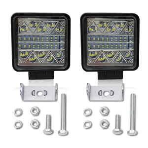 [NCg LEDCg Ɠ led 102WƓ fbLCg 6000k IP67 2Zbg 10-30Vp ϐk h ho A~  LED lpی` ȃGl (lp`)