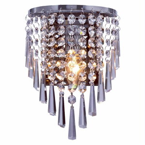 照明器具北欧クリスタル 壁掛けライト 水晶 ブラケットライト インテリアウォールランプ 金属 壁掛け照明 間接照明 リビングルーム/ダイニング照明 寝室 ホテル ホールE14電球対応