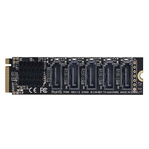 NGFF NVME M-Key PCI Express to SATA 3.0 6Gbps 5|[g A_v^[ Ro[^[ n[hhCugJ[h JMB585 2280