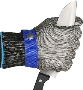 2個セット 防刃手袋 切れない手袋 防刃 防刃レベル9軍手 耐切創 作業用手袋 料理用 防災用品 ステンレス鋼メッシュ防護手袋 切れない 左右兼用 綿手袋