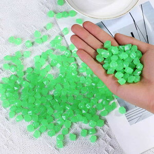 「1」夜光石 蓄光石 アクアリウム 発光石 ダイヤモンド ミニ飾り石 DIY・工具用品 ガーデニング カラフル 金魚鉢アクセサリー 花瓶飾り 水槽 約1-1.5CM 飾り石 家庭用 DIY/工具/底砂/砂利/水族用