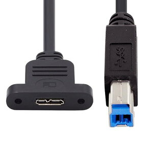 CYP[u Type-B USB 3.0 IX - Micro 3.0 Type-B X lW}Eg^Cv P[u 5Gbps 50cm