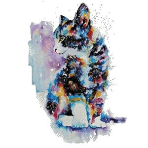 cat and colors counted cross stitch kits 14 ct, LƐFANXXeb`Lbg 220x 299 |CgA50x64cm NXXeb`