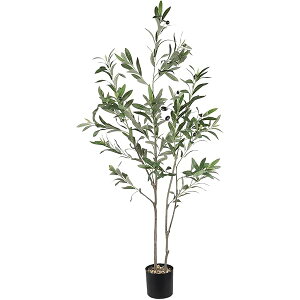 フェイクグリーン オリーブ 【高さ120cm】 リアル 人工観葉植物 フェイク 多枝 大型 造花 インテリア 世話いらず 室内 オフィス おしゃれ 平和の象徴の木
