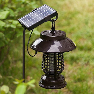 ソーラー充電式蚊取り器 電撃殺虫器 殺虫灯 蚊取り器 ソーラー殺虫ガーデンライトuv式 自動点灯捕虫器 薬剤不要 無害 屋外 吸引式 防水 蚊よけ 蚊除け誘蛾灯 ソーラー 人体無害 ガーデンラ