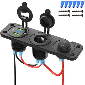 J[`[W[pl 3in1 QC3.0 USB[d 2|[g }[d XCb`pl usbd\Pbg VK[C^[ bJ[XCb` DC12V 24V /D/gbN/}{[g/oɑΉ