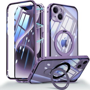 iPhoneP[X iPhone15 p P[X ʃP[X bNtyʕی+MagSafeΉ+bN+@\̃X^hz KXP[X NA 360°Sʕی ACtH14 X}zP[X A~op[ t