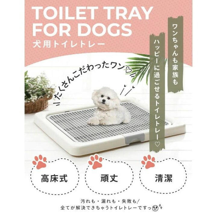 トイレトレー 犬 ペットトイレ スーパーワイド 高床式 トイレ フチもれ 