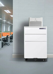 スチール製のテーブルの下に動くキャビネット鍵付き移動用のキャビネット引き出し収納用のキャビネット小型のロッカー事務用の書類収納用のキャビネット