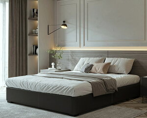 イタリア式の極めて簡単で軽くて贅沢な高箱の収納物背もたれがない畳1.5メートルの本革のベッドの頭がありません小さいタイプのベッド