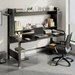パソコン机卓上式家庭用机書架一体学生学習机簡約現代寝室事務机机