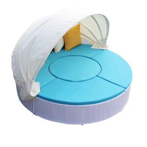 ヴィラのレジャーテラスプールベッド庭の日光浴ソファベッド屋外のレジャーガーデン籐編みの棚付きチェア