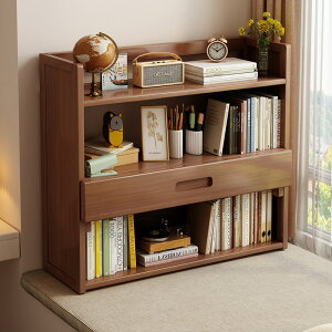 簡易本棚収納棚多層家庭用デスクトップラック子供用絵本棚床無垢材の本棚