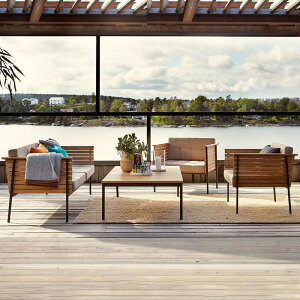 北欧無垢材のソファ庭の防水日焼け防止屋外のテラス屋外の庭の家具ガーデンヴィラ屋外の組み合わせです