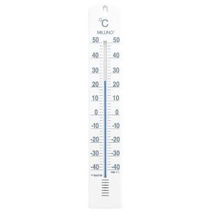 SATO 佐藤計量器 大型寒暖計ミルノ -40〜50℃ ホワイト 1517-00