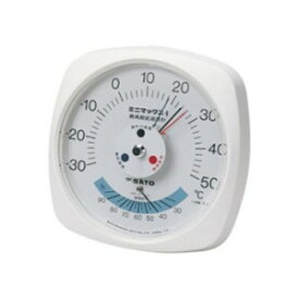 SATO 佐藤計量器 ミニマックスI型最高最低温度計（湿度計付） 7308-00 （-30～50℃）