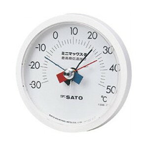 SATO 佐藤計量器 ミニマックスII型最高最低温度計 7310-00 (-30〜50℃)