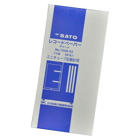 SATO 佐藤計量器 シグマミニキューブ温湿度記録計用 記録紙 7日用 （55枚入） 7008-62