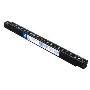 シンワ測定 ファイバー折尺 5折 1m cm表示 ブラック バラ 78633