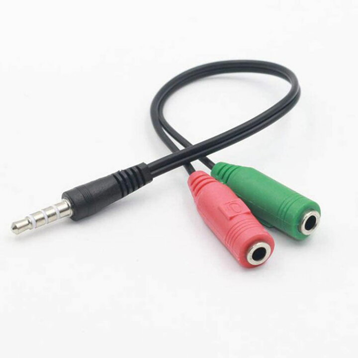 楽天市場】ヘッドホン+マイク用変換アダプタケーブル 3.5mm 4極 