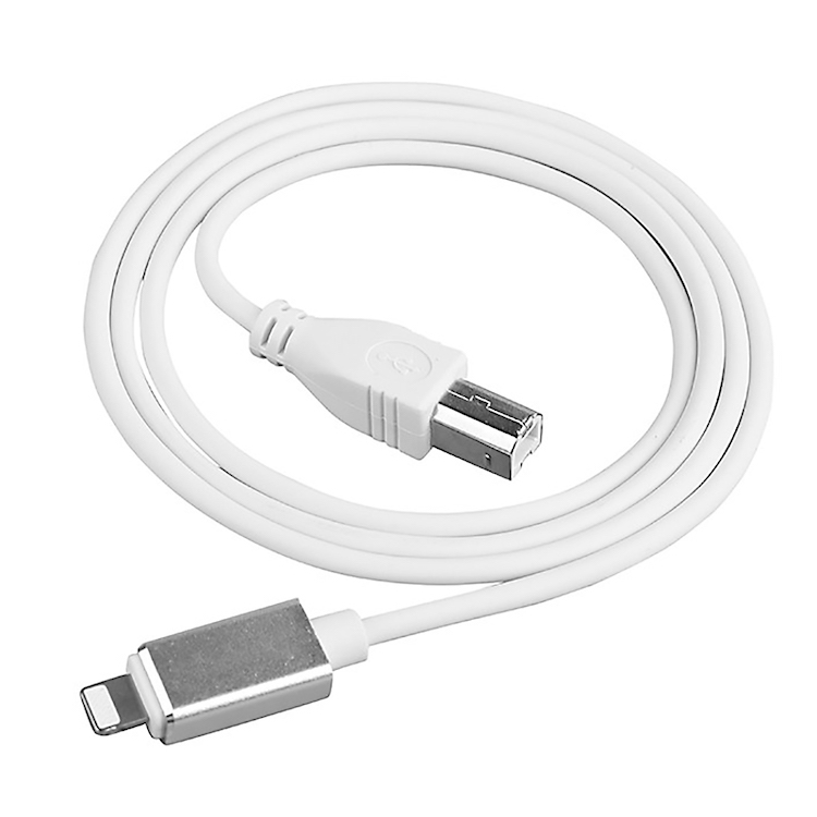 各種電子楽器の接続に USB MIDI⇔LT8ピン MIDI変換ケーブル 1m USBタイプB 接続ケーブル iPhone/iPadシリーズﾞ対応 プラグプレイ 接続簡単 対応アプリ多数 DTMケーブル LST-LTMIDI1033