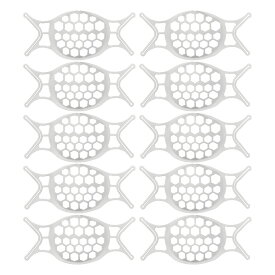 【10枚セット】マスクブラケット 3D立体構造 汎用 マスクインナーフレーム 化粧崩れ防止 息苦しさ解消 水洗い可能 呼吸スペースを増やす LST-MSKBRCK10S 送料無料