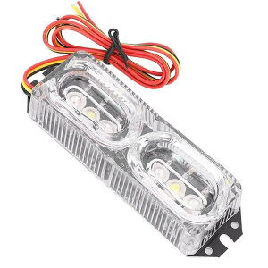 バイク用LEDテールランプ 6LED ストロボ 常時点灯 ブレーキライト バックランプ 赤+白+青点灯 高輝度 防水 DC12V〜80V汎用 警告ライト LST-WUP616B