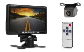 バックカメラセット 映像入力2系統 人気のA0119Nカメラ ガイドライン表示機能 DC12V 広角7インチオンダッシュモニター LST-OMT70+A0119