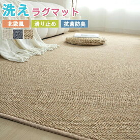 カーペット ラグマット 洗える シザル麻風 ラグ マット 床マット 大きめ 大判 絨毯 長方形 四角 滑り止めマット 敷物 室内 和室 洋室 洋風 撥水 汚れ防止 お手入れ簡単 汚れ対策 玄関 マット 屋内 夏用 高密度 引っ越し ナチュラル オールシーズン 新生活