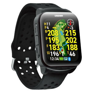 AMOLED�i�L�@EL�j�����׃f�B�X�v���C GreenOn�i�O���[���I���j�U�E�S���t�E�H�b�` GS501 �݂��т�L1S�Ή� THE GOLF WATCH GS501