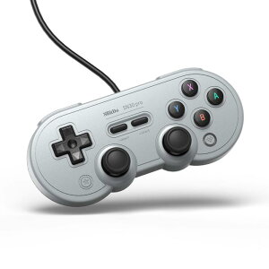 8bitdo SN30 Pro USB�Q�[���p�b�h�L���Q�[���R���g���[���p Windows/Switch (Gray �o�[�W����)