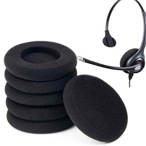 ヘッドホン交換用イヤーパッド直径55mm 高弾性 耐久性 ヘッドセット スポンジ (3セット)