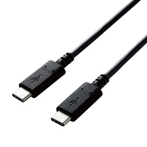 GR USB C to USB C P[u USB2.0KiFؕi PDΉ 3Ao ubN U2C-CCNBK2V[Y