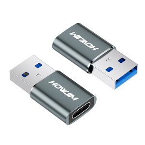HOWJIM USB Type-C ϊA_v^ 3A}[d 5Gbpsf[^] OTG@\ Type C (X) to USB 3.0 (IX) ϊA_v^ USB C ϊA_v^ ^CvC ϊ Windows/M-ac OS/M-ac