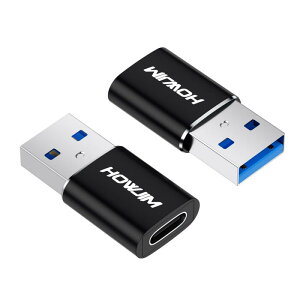 HOWJIM USB Type-C ϊA_v^ 3A}[d 5Gbpsf[^] OTG@\ Type C (X) to USB 3.0 (IX) ϊA_v^ USB C ϊA_v^ ^CvC ϊ Windows/M-ac OS/M-ac