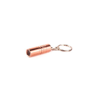Brinyte M18 キーホルダーライト 銅製 充電式懐中電灯 110ルーメン 充電式ミニ懐中電灯 IPX8防水 小型 軽量 フラッシュライト